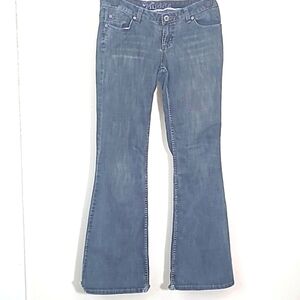 Vintage mudd jeans y2k low rise flare distressed faded black
